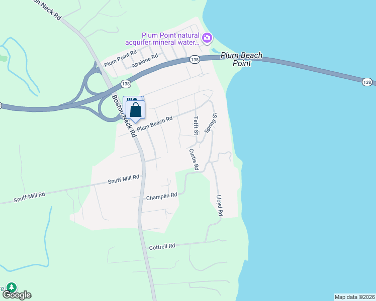 map of restaurants, bars, coffee shops, grocery stores, and more near 121 Harbor View Avenue in North Kingstown
