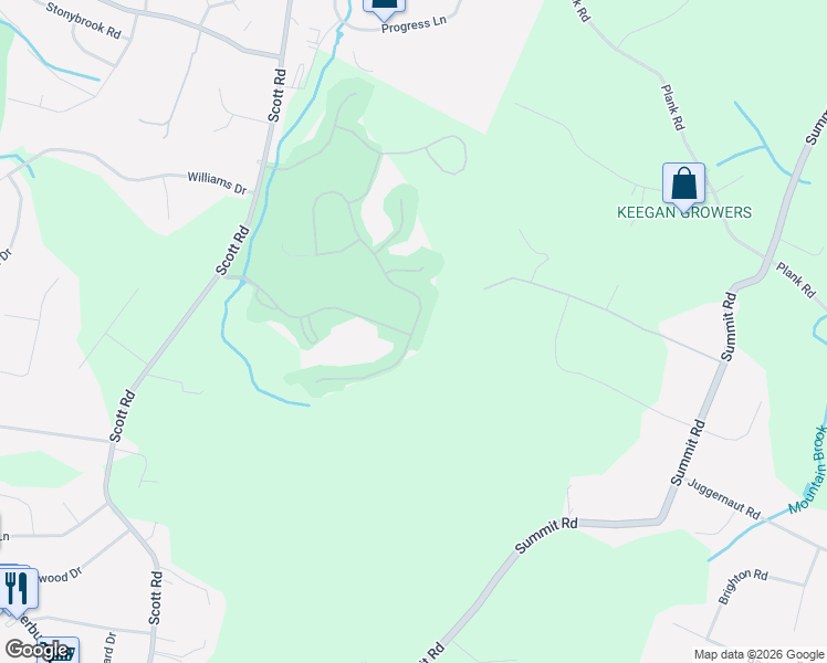 map of restaurants, bars, coffee shops, grocery stores, and more near 179 Sycamore Drive in Prospect