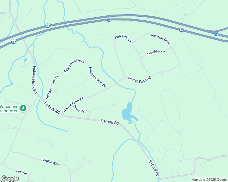 map of restaurants, bars, coffee shops, grocery stores, and more near 20 Warren Farm Road in Hopewell Junction