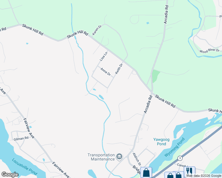 map of restaurants, bars, coffee shops, grocery stores, and more near 27 Keith Drive in Hopkinton