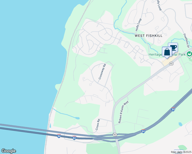 map of restaurants, bars, coffee shops, grocery stores, and more near 33 Hudson View Drive in Beacon