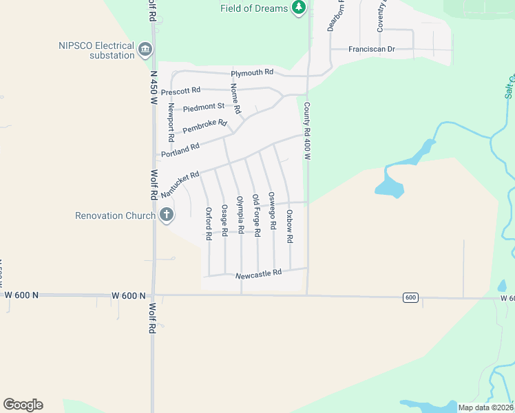 map of restaurants, bars, coffee shops, grocery stores, and more near 623 Old Forge Road in Valparaiso