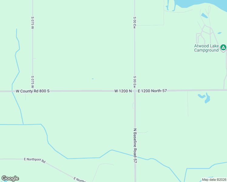 map of restaurants, bars, coffee shops, grocery stores, and more near 155 County Road 800 South in Wolcottville
