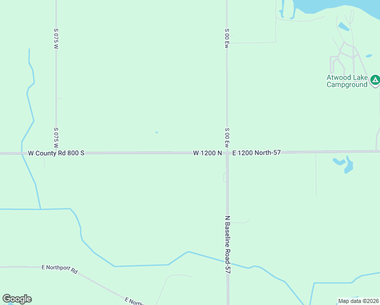 map of restaurants, bars, coffee shops, grocery stores, and more near 155 County Road 800 South in Wolcottville