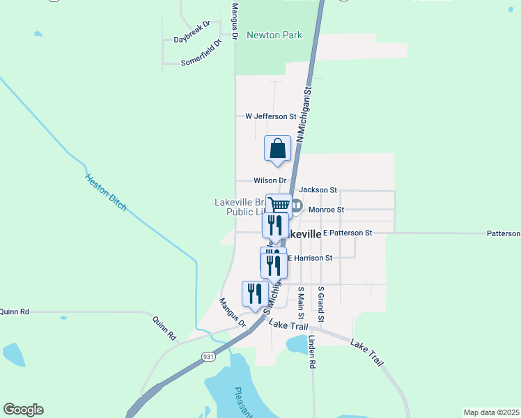 map of restaurants, bars, coffee shops, grocery stores, and more near 310 Wilson Drive in Lakeville