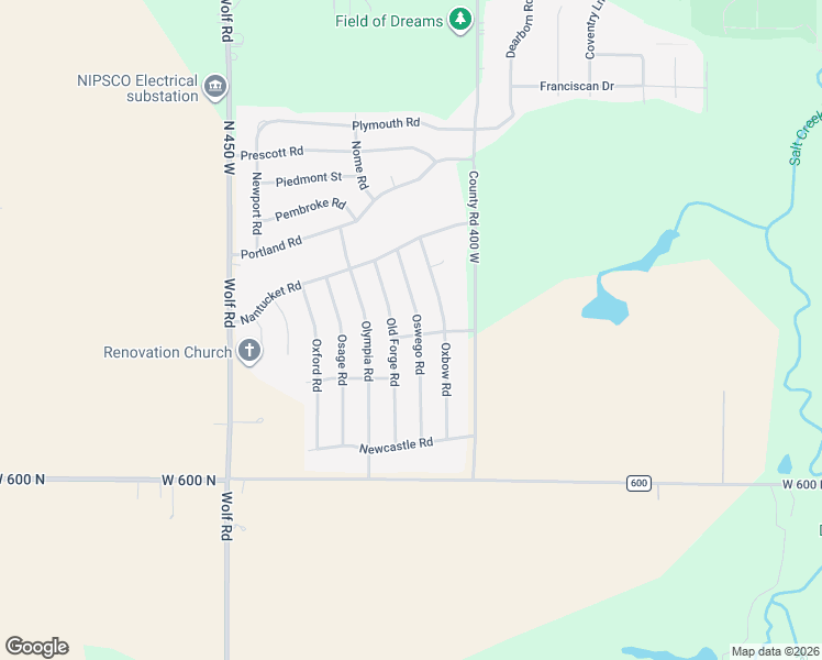 map of restaurants, bars, coffee shops, grocery stores, and more near 643-645 Oswego Road in Valparaiso