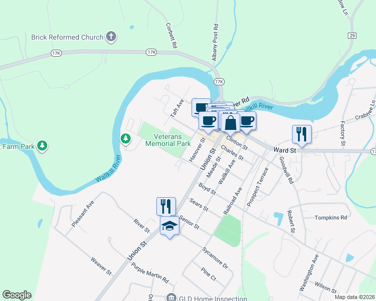 map of restaurants, bars, coffee shops, grocery stores, and more near 60 Bachelor Street in Montgomery