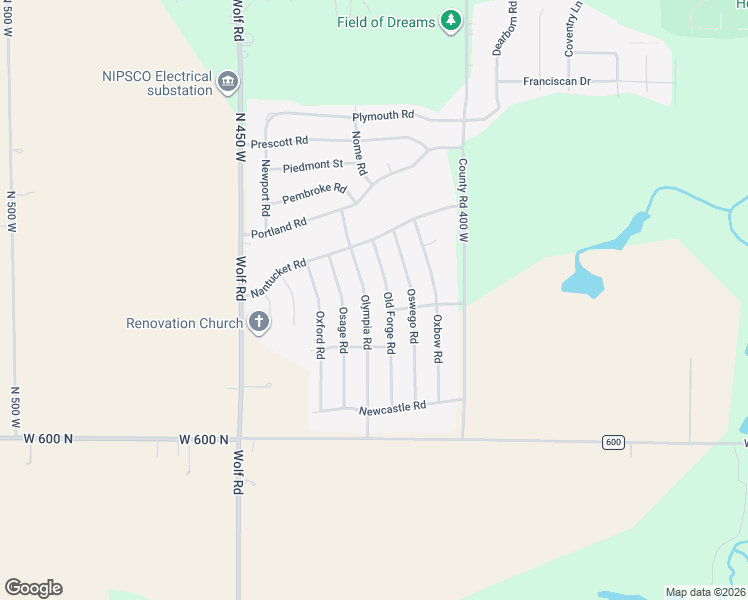 map of restaurants, bars, coffee shops, grocery stores, and more near 634 Old Forge Road in Valparaiso