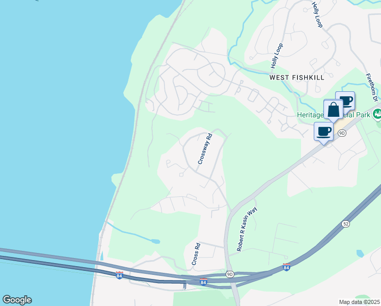 map of restaurants, bars, coffee shops, grocery stores, and more near 29 Hudson View Drive in Beacon