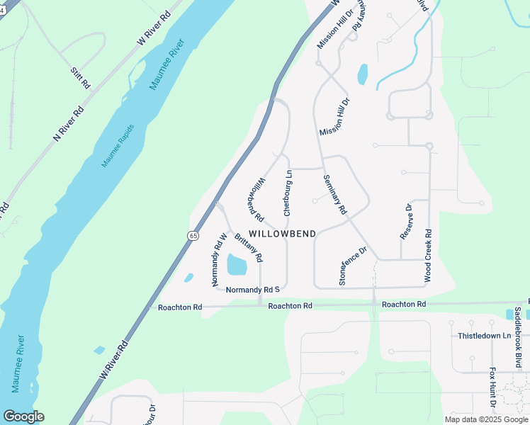map of restaurants, bars, coffee shops, grocery stores, and more near 25784 Willowbend Road in Perrysburg