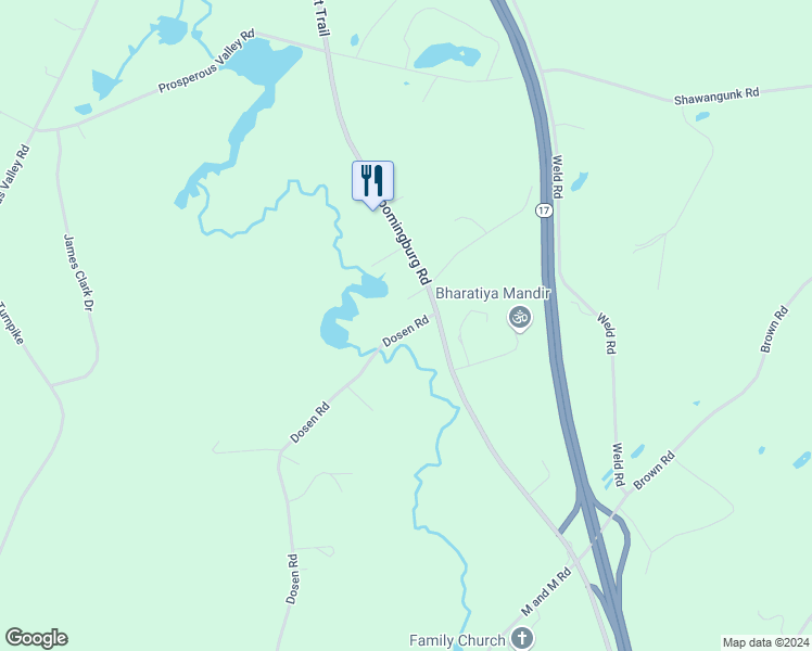 map of restaurants, bars, coffee shops, grocery stores, and more near 735 Dosen Road in Middletown