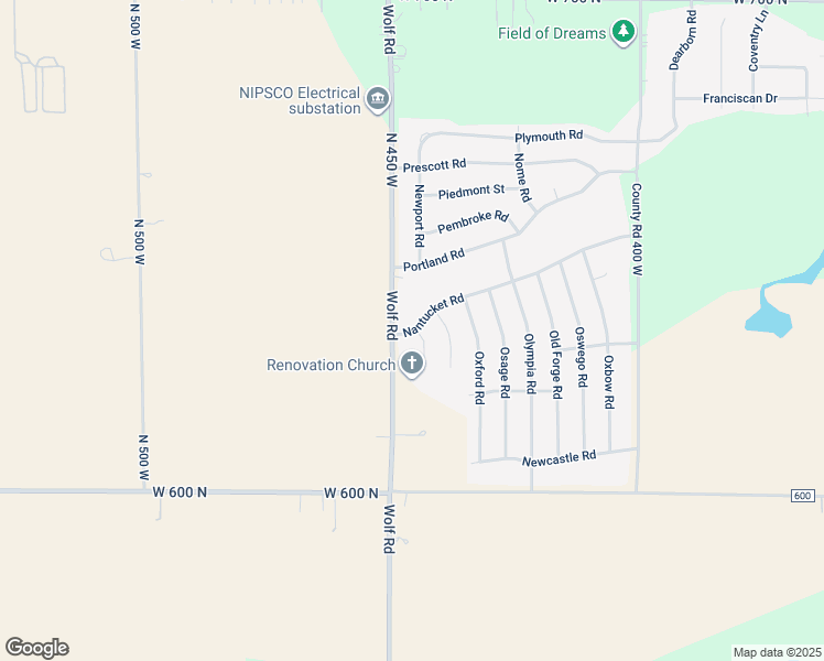 map of restaurants, bars, coffee shops, grocery stores, and more near 441 Nantucket Road in Valparaiso