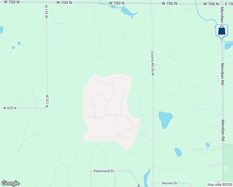 map of restaurants, bars, coffee shops, grocery stores, and more near 255-397 Deer Meadow Trail in Valparaiso