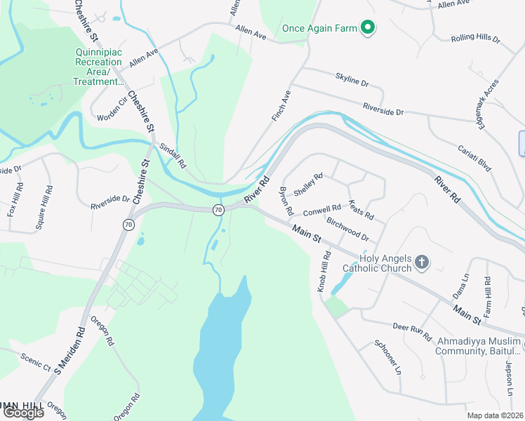map of restaurants, bars, coffee shops, grocery stores, and more near 1300 Diamond Hill Road in Meriden