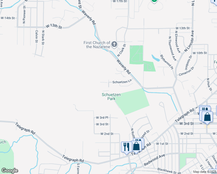 map of restaurants, bars, coffee shops, grocery stores, and more near 802 North Rolff Street in Davenport