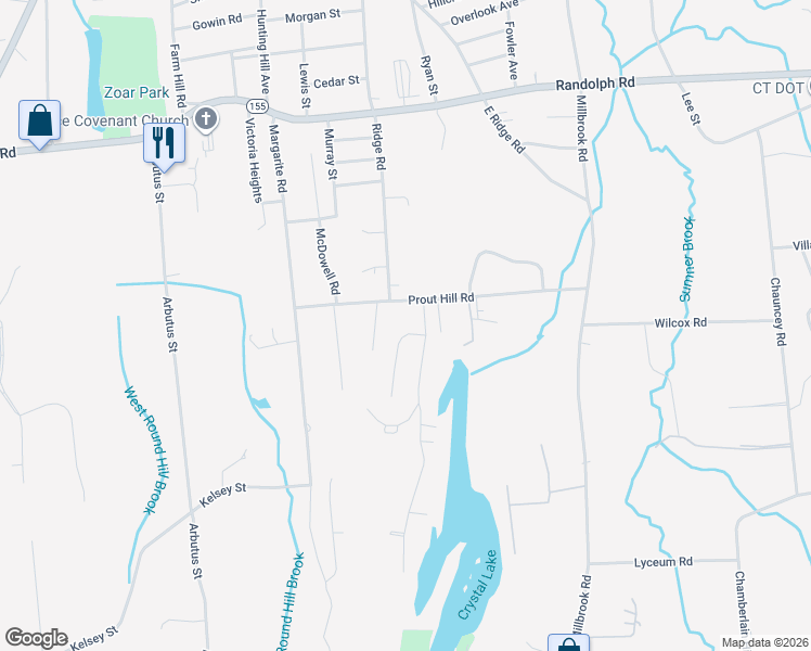 map of restaurants, bars, coffee shops, grocery stores, and more near 15 Trailside Crossing in Middletown