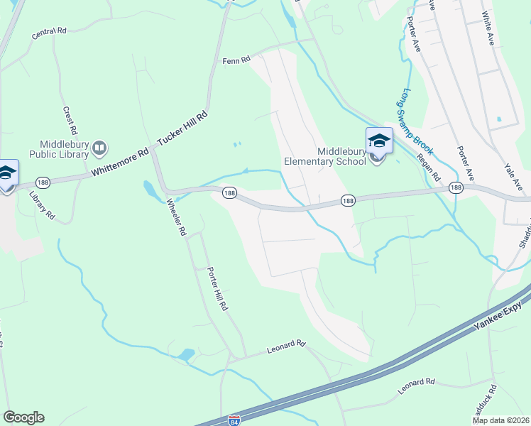 map of restaurants, bars, coffee shops, grocery stores, and more near 713 Whittemore Road in Middlebury
