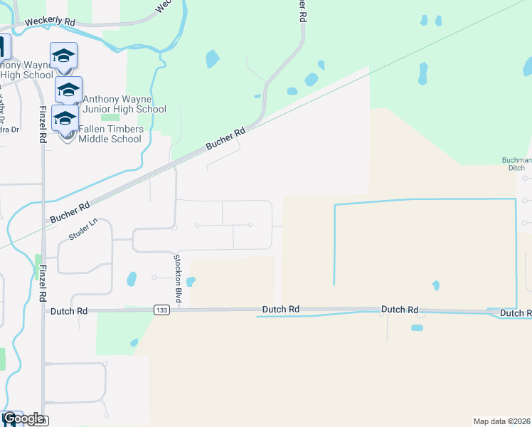 map of restaurants, bars, coffee shops, grocery stores, and more near 9458 Stallion Circle in Whitehouse