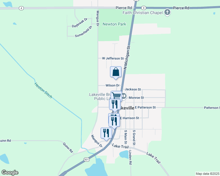 map of restaurants, bars, coffee shops, grocery stores, and more near 310 Wilson Drive in Lakeville
