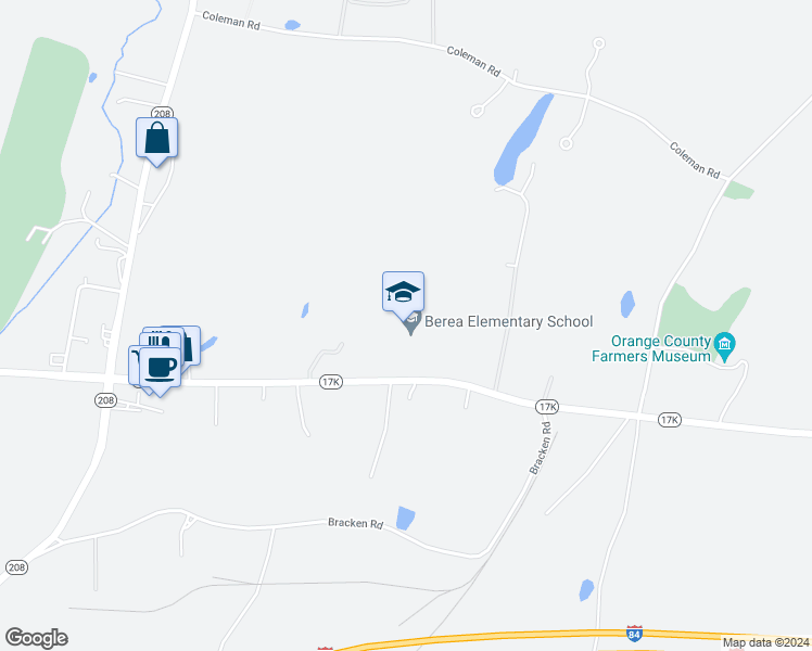 map of restaurants, bars, coffee shops, grocery stores, and more near 946 New York 17K in Montgomery