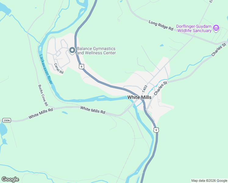 map of restaurants, bars, coffee shops, grocery stores, and more near 704 Texas Palmyra Highway in Honesdale