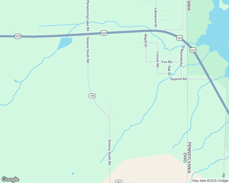map of restaurants, bars, coffee shops, grocery stores, and more near 8212 Simons Road in Williamsfield