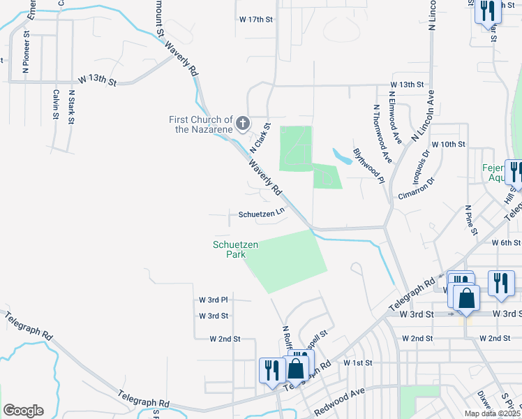 map of restaurants, bars, coffee shops, grocery stores, and more near 812 Waverly Road in Davenport