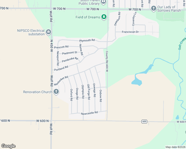 map of restaurants, bars, coffee shops, grocery stores, and more near 643 Oswego Road in Valparaiso