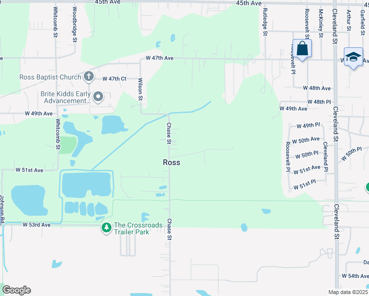 map of restaurants, bars, coffee shops, grocery stores, and more near 5011 Chase Street in Gary