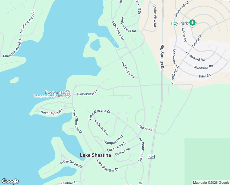 map of restaurants, bars, coffee shops, grocery stores, and more near 5743 Brook Lane in Weed