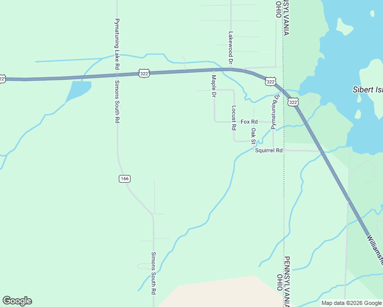 map of restaurants, bars, coffee shops, grocery stores, and more near 8212 Simons Road in Williamsfield