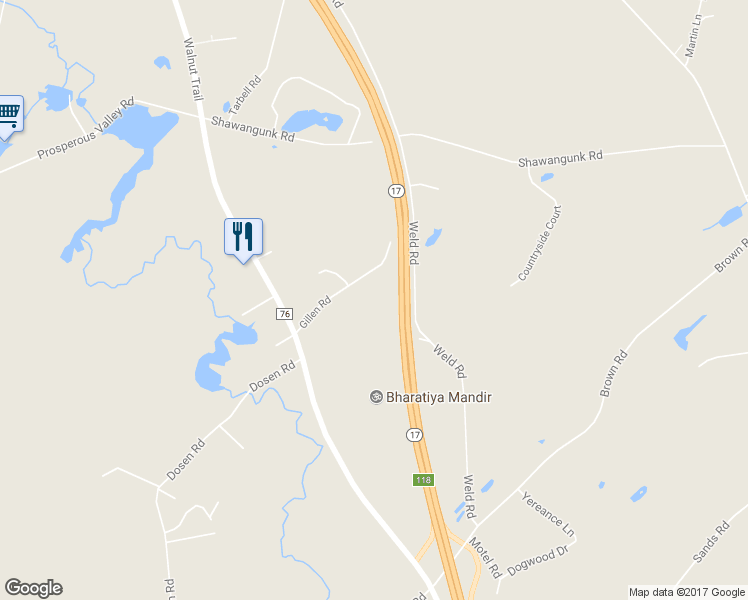 map of restaurants, bars, coffee shops, grocery stores, and more near 150 Gillen Road in Middletown