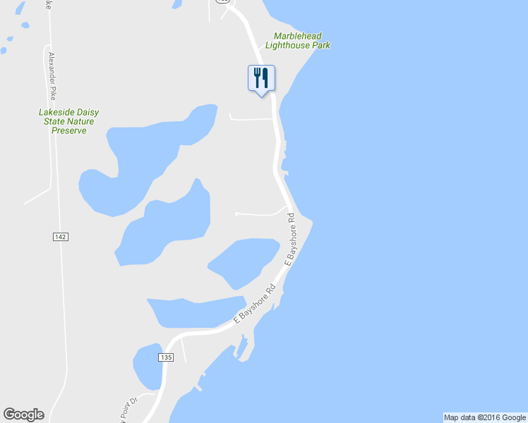 map of restaurants, bars, coffee shops, grocery stores, and more near 116 Cottage Cove Drive in Lakeside Marblehead