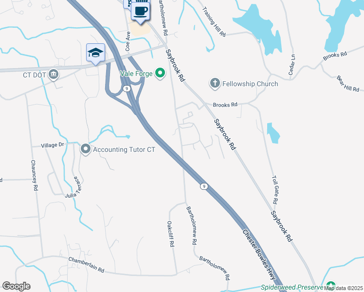 map of restaurants, bars, coffee shops, grocery stores, and more near 773 Bartholomew Rd in Middletown