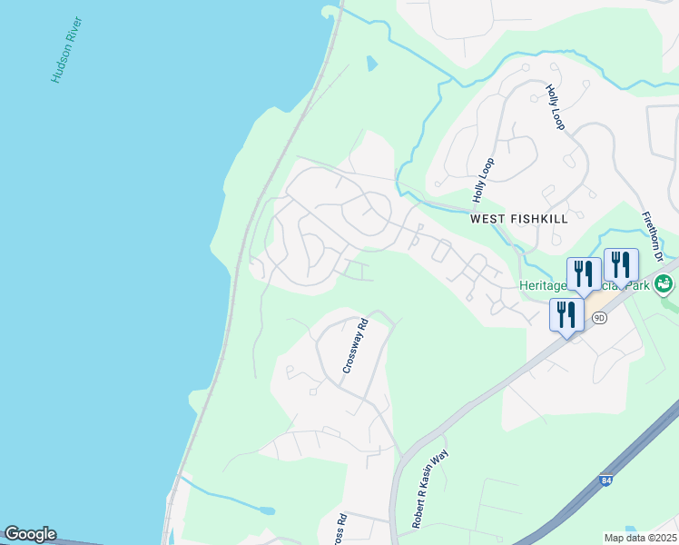 map of restaurants, bars, coffee shops, grocery stores, and more near 1709 Superior Court in Dutchess County
