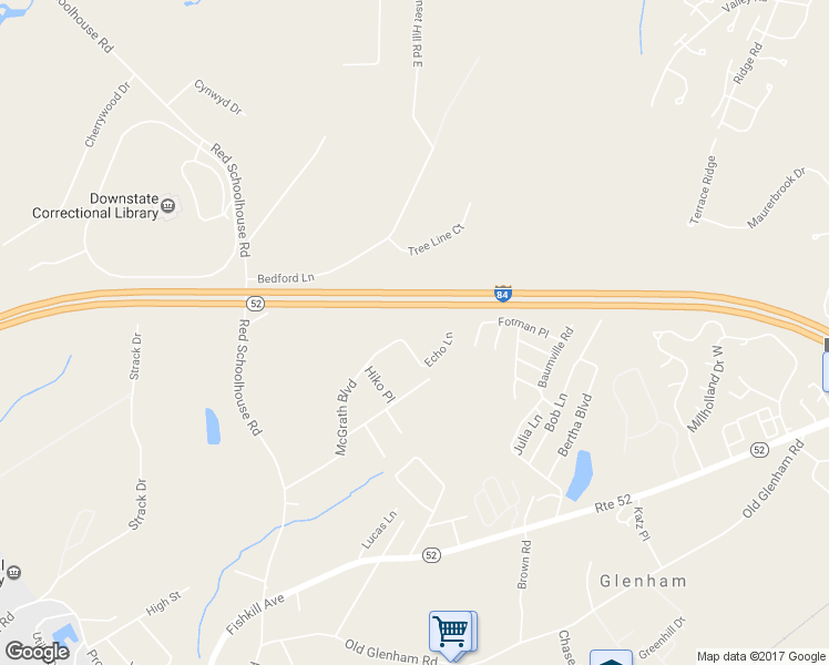 map of restaurants, bars, coffee shops, grocery stores, and more near 5 Driscoll Road in Fishkill
