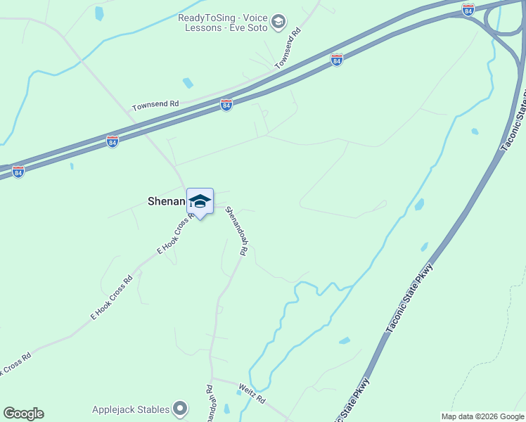 map of restaurants, bars, coffee shops, grocery stores, and more near 523 Shenandoah Road in Hopewell Junction