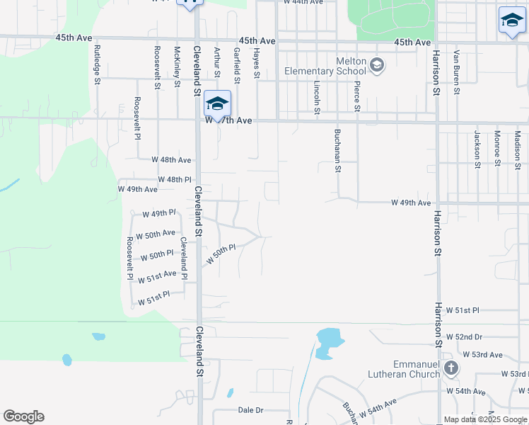map of restaurants, bars, coffee shops, grocery stores, and more near 4924 Hayes Street in Gary