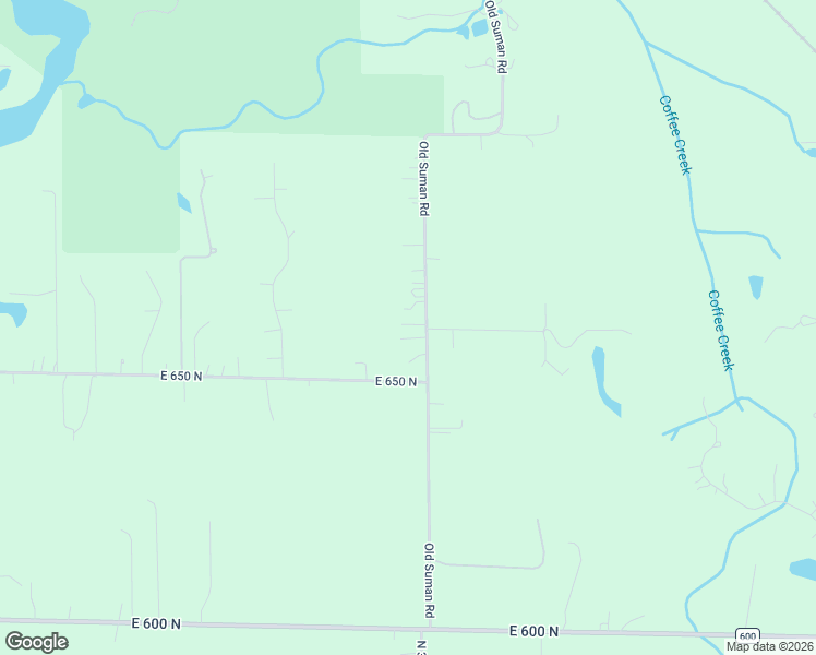 map of restaurants, bars, coffee shops, grocery stores, and more near 658 North Old Suman Road in Valparaiso