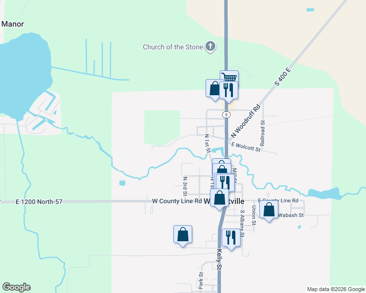 map of restaurants, bars, coffee shops, grocery stores, and more near 259-307 Cemetery Street in Wolcottville