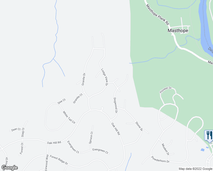 map of restaurants, bars, coffee shops, grocery stores, and more near 26 Ledge View Drive in Hawley