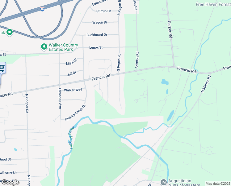 map of restaurants, bars, coffee shops, grocery stores, and more near 1334 North Cedar Road in New Lenox