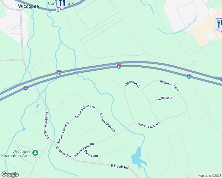 map of restaurants, bars, coffee shops, grocery stores, and more near 15 Wiccopee Run in Hopewell Junction