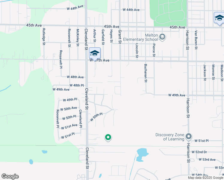 map of restaurants, bars, coffee shops, grocery stores, and more near 1727 W 48th Pl in Gary