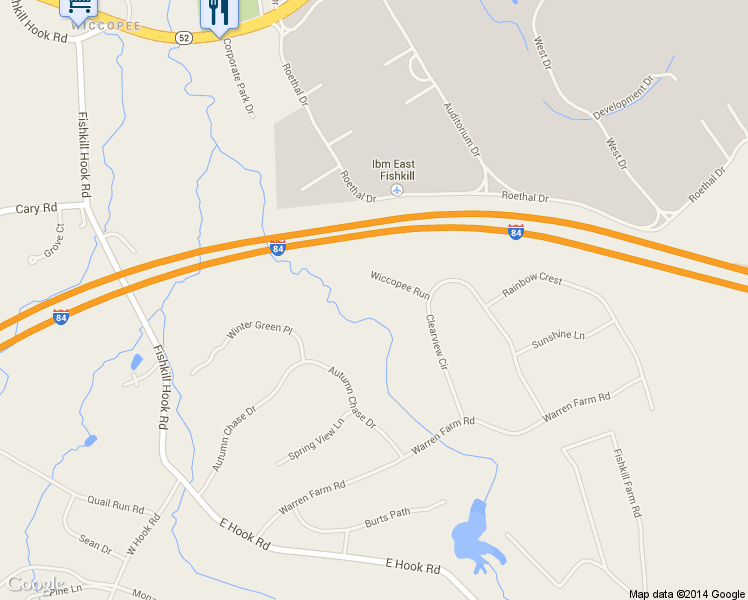 map of restaurants, bars, coffee shops, grocery stores, and more near 15 Wiccopee Run in Hopewell Junction