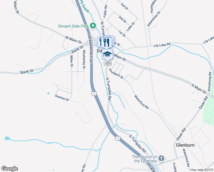 map of restaurants, bars, coffee shops, grocery stores, and more near 215 South Turnpike Road in Dalton