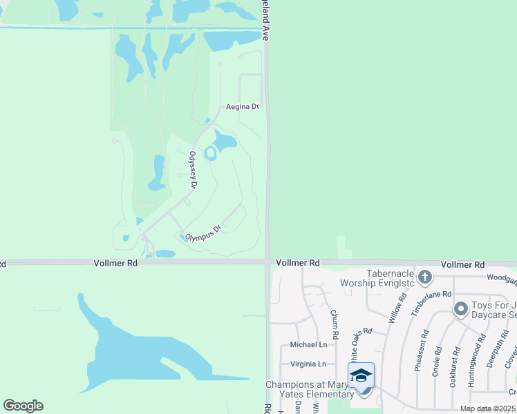 map of restaurants, bars, coffee shops, grocery stores, and more near 77 Apollo Court in Tinley Park