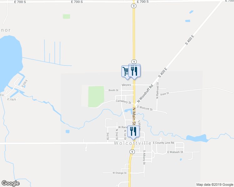 map of restaurants, bars, coffee shops, grocery stores, and more near 300 Cemetery Street in Wolcottville
