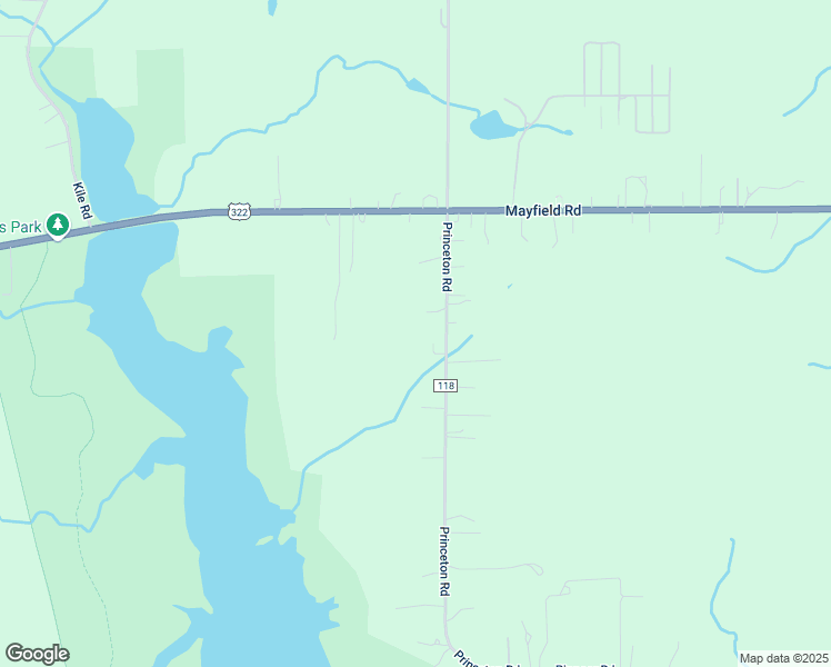 map of restaurants, bars, coffee shops, grocery stores, and more near 12496 Princeton Road in Huntsburg