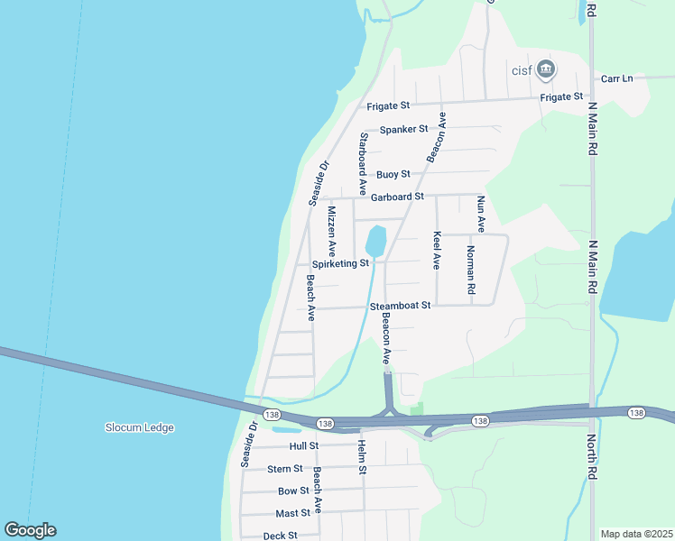 map of restaurants, bars, coffee shops, grocery stores, and more near 7 Stanchion Street in Jamestown